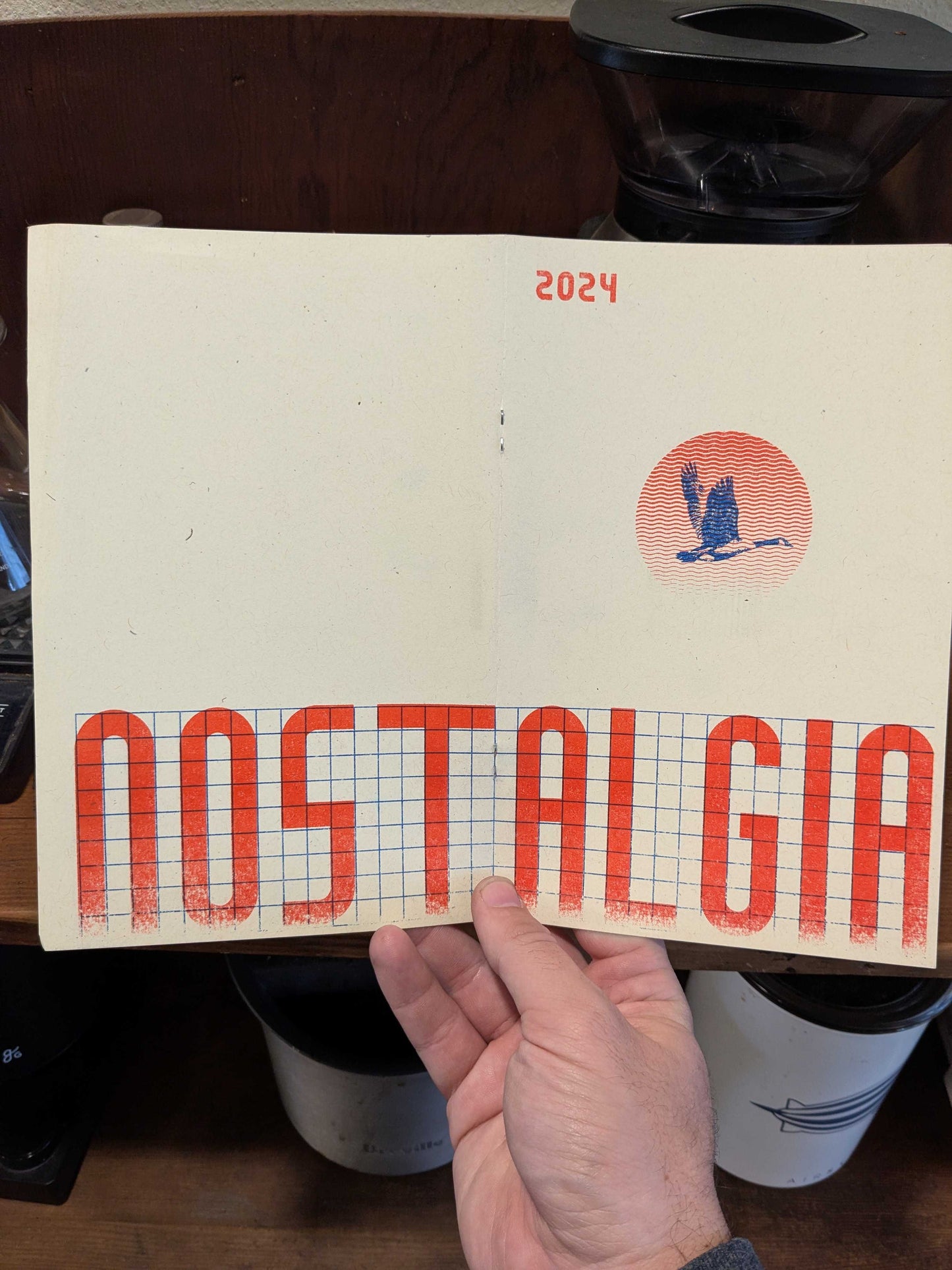 Nostalgia Zine — Red and Blue Risograph Edition