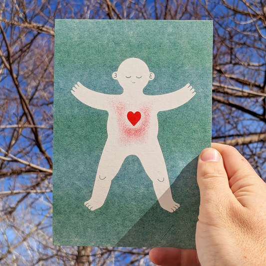 I Love You So Much Print — 5x7 Green Edition