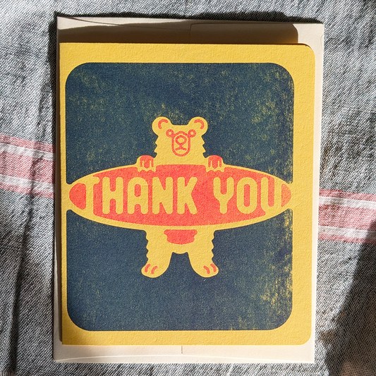 Bear Thank You Card