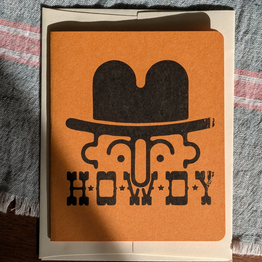 HOWDY Cowboy Card
