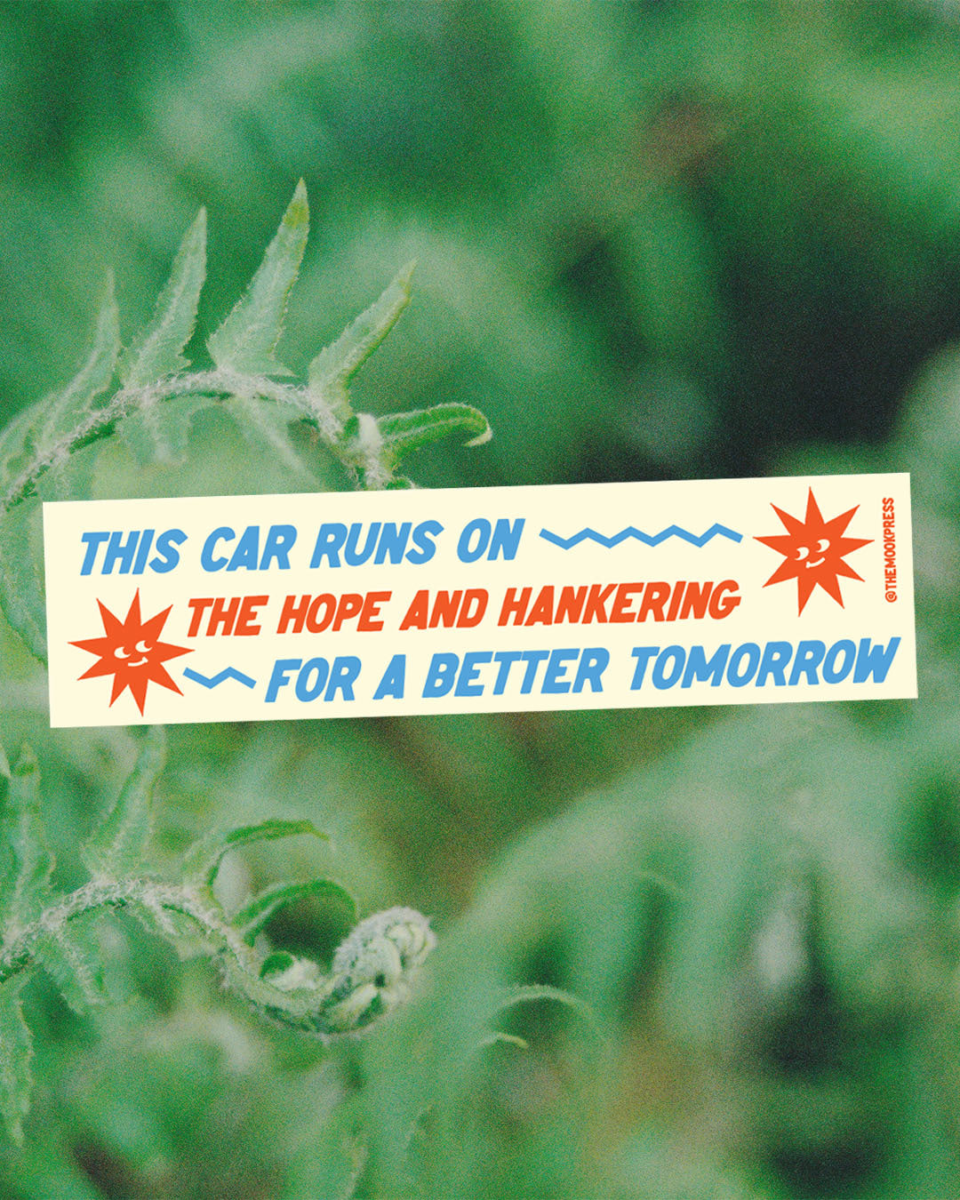 This Car Runs on Hope and Hankering Car Bumper Magnet