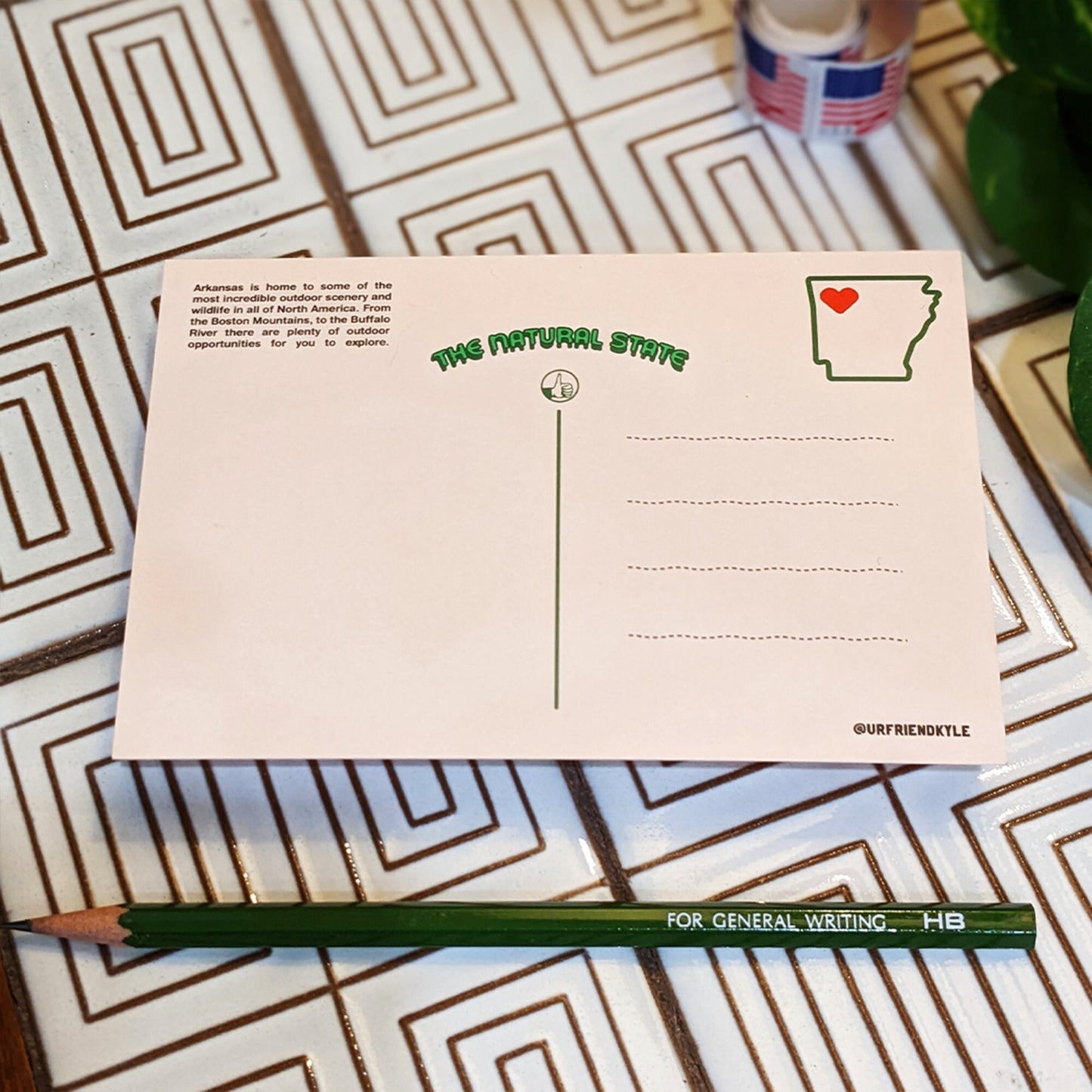 Illustrated Arkansas Post Card